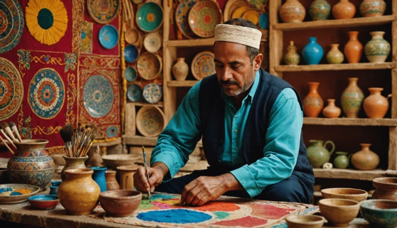 Techniques de peinture tunisienne